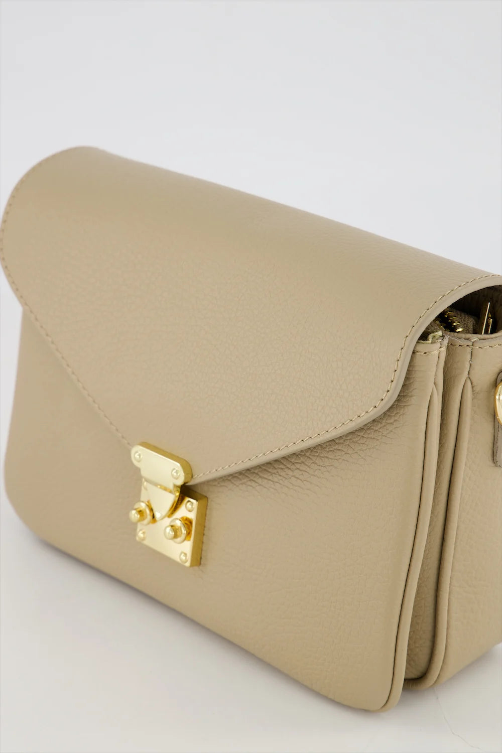 Esther - Crossbody tas - Taupe - D05 - Goudkleurig